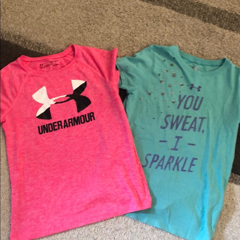 2 Girls Under Armor Shirts